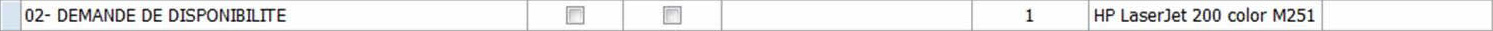 DEMANDE DISPONIBILITE MARCHANDISE AFFRETEMENT LOGICIEL